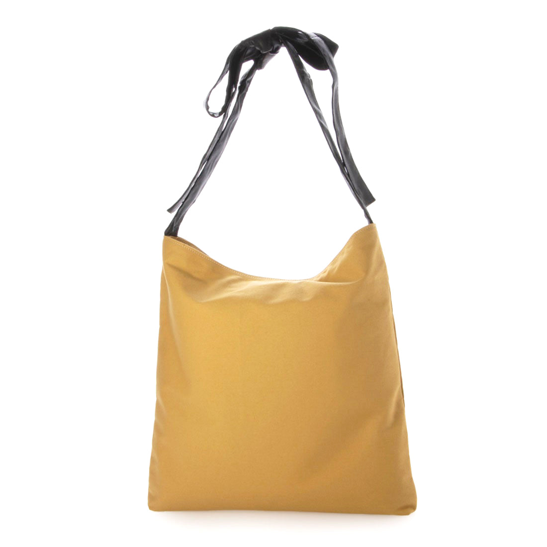 ペルケ perche FOOD TEXTILE×牛革ソフトリボンハンドルトート （YE） YE