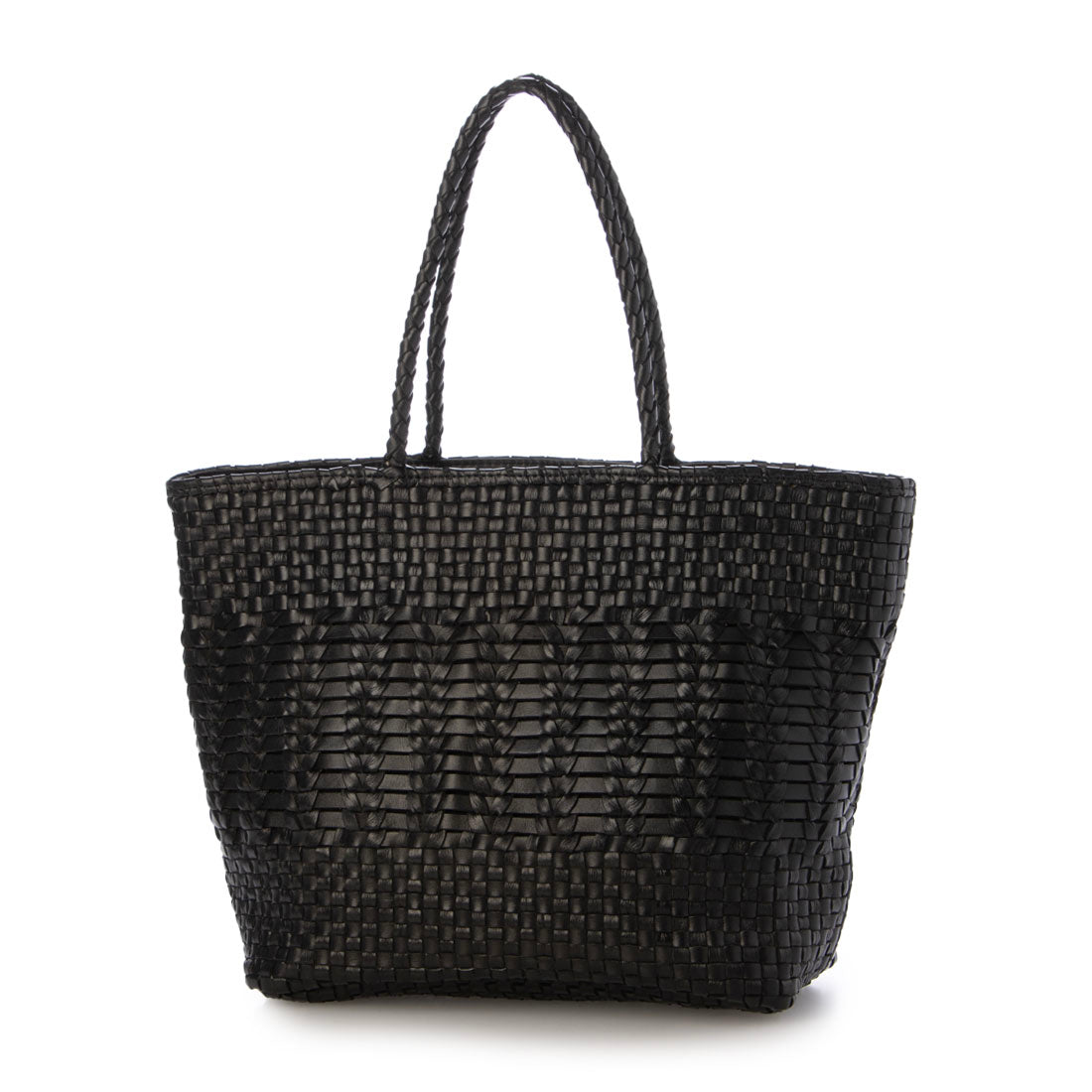 ペルケ perche 牛革メッシュ編みトートL （BK） BK