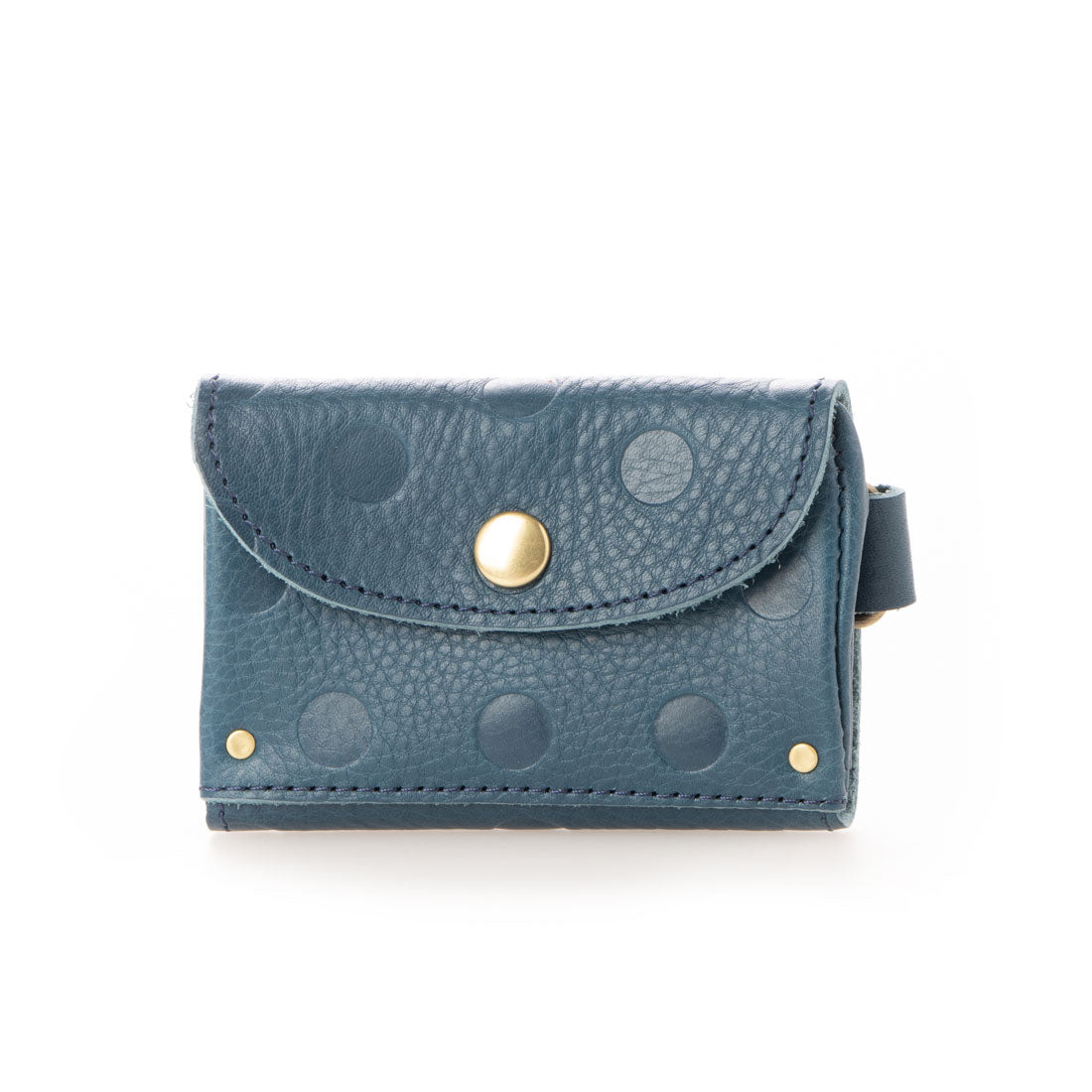 Perche Web Exclusive Italian Leather Dot Embossed Key Case