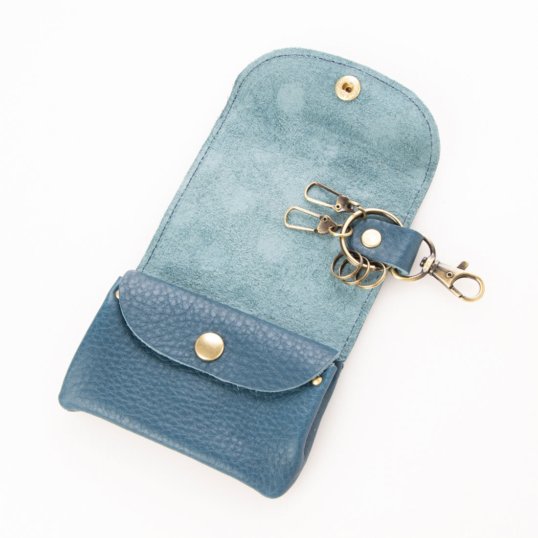 Perche Web Exclusive Italian Leather Dot Embossed Key Case