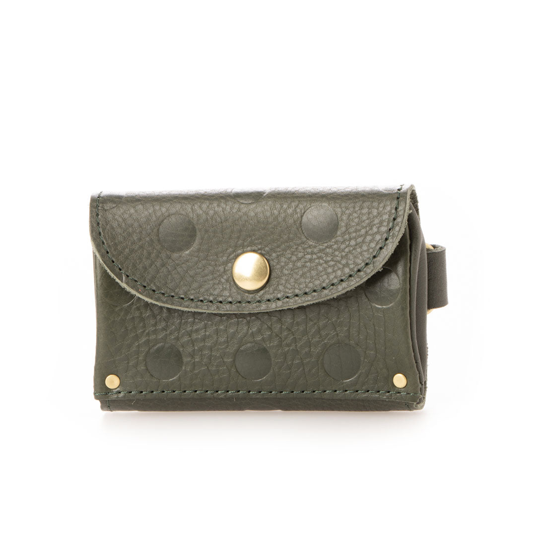 Perche Web Exclusive Italian Leather Dot Embossed Key Case