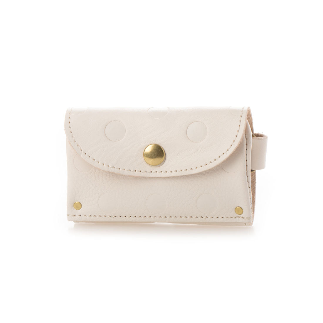 Perche Web Exclusive Italian Leather Dot Embossed Key Case