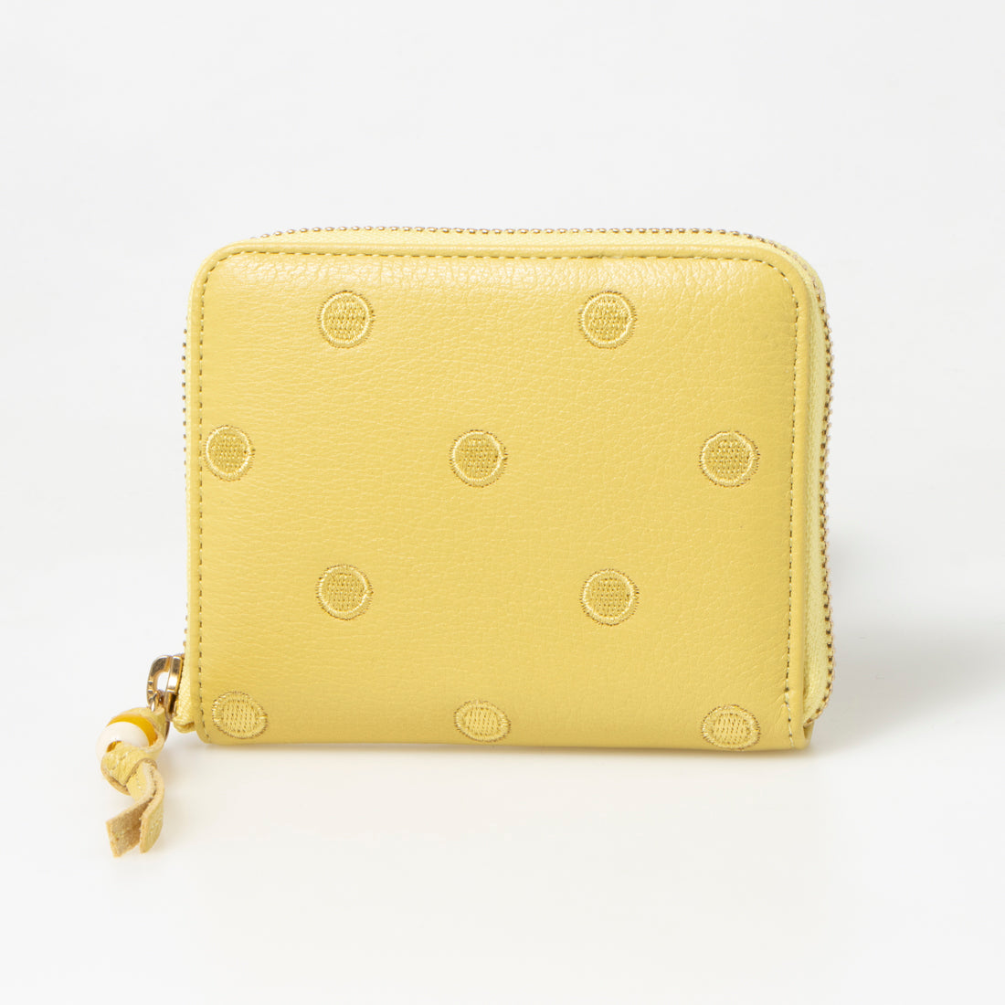 ＜ロングセラー＞ペルケ perche ドット刺繍ラウンドパームフィットウォレット
