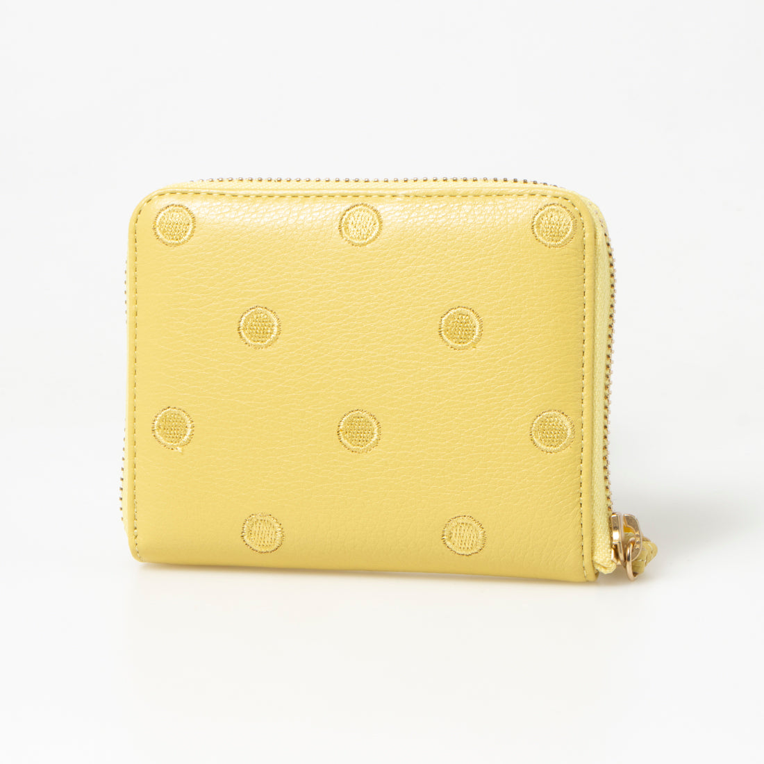 ＜ロングセラー＞ペルケ perche ドット刺繍ラウンドパームフィットウォレット