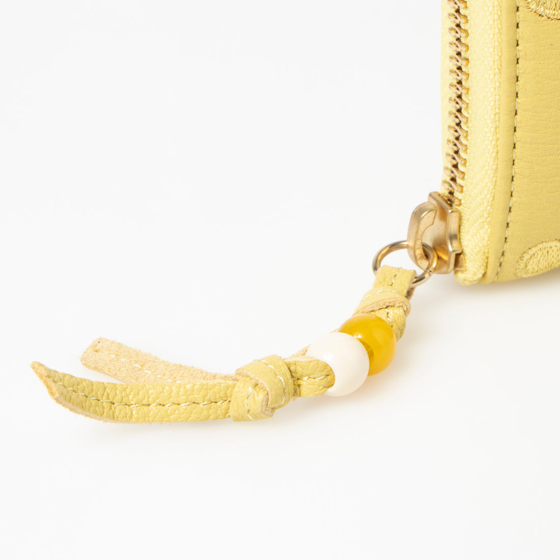 ＜ロングセラー＞ペルケ perche ドット刺繍ラウンドパームフィットウォレット