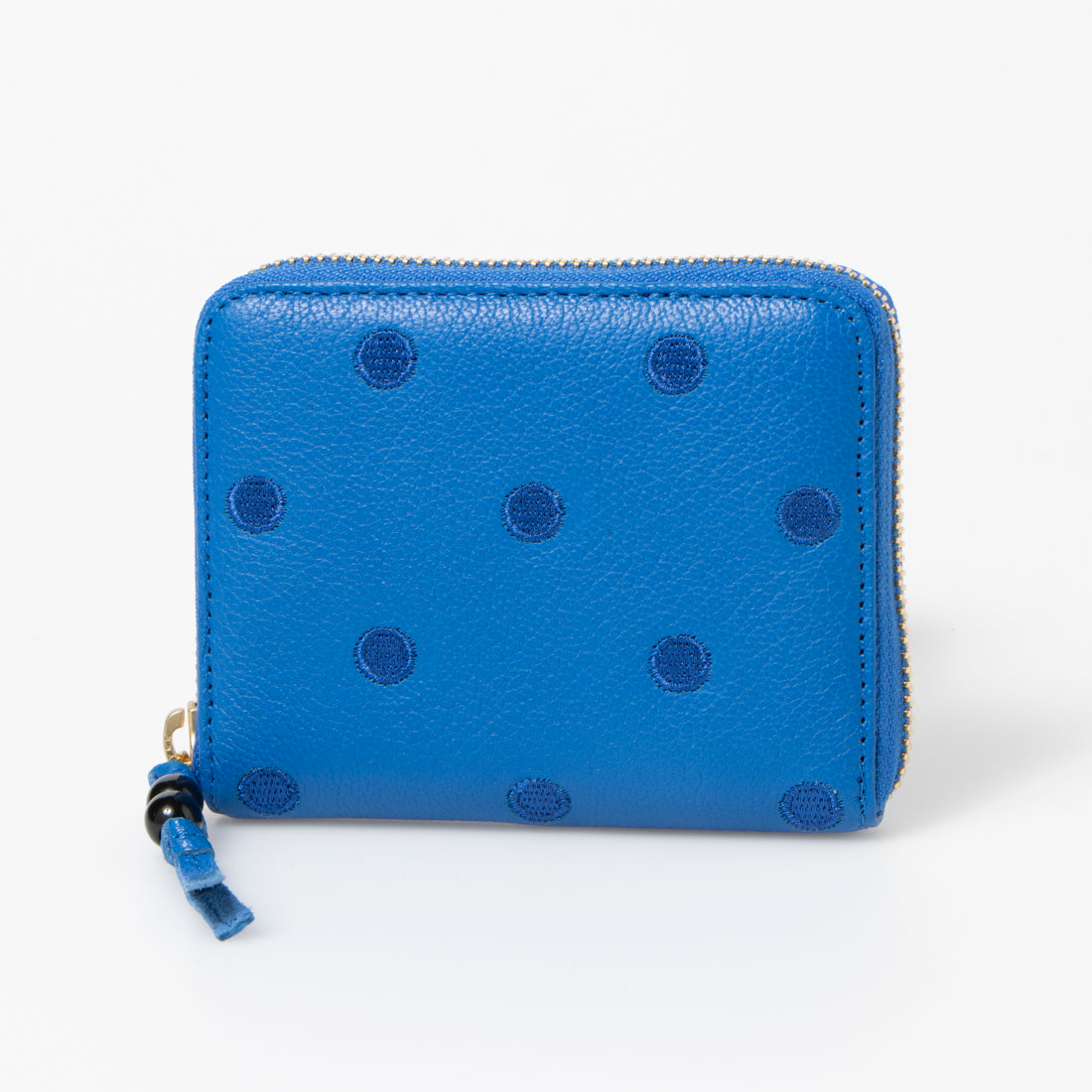 ＜ロングセラー＞ペルケ perche ドット刺繍ラウンドパームフィットウォレット