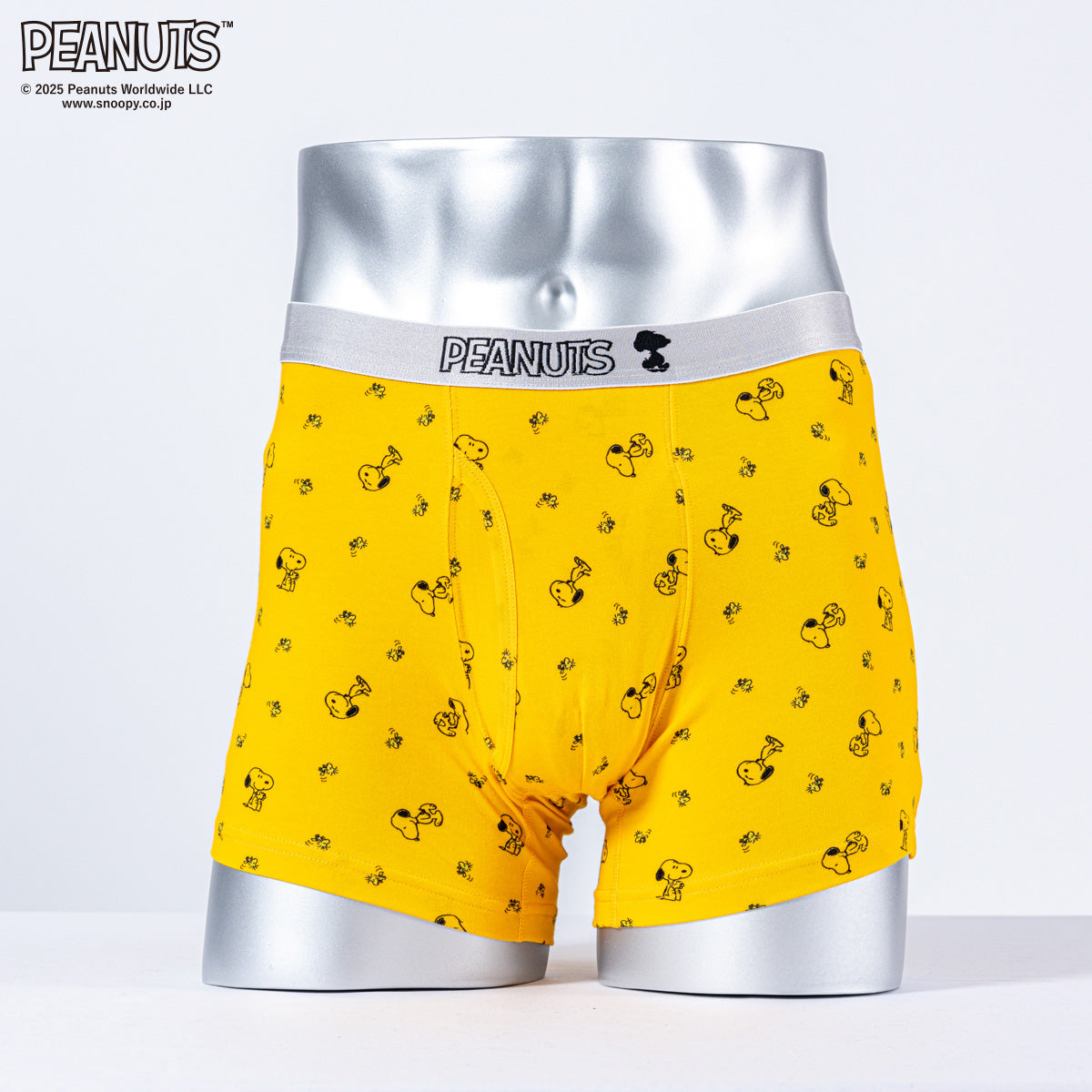 ピーナッツ PEANUTS ピーナッツボクサー/25F/スヌーピー&ウッドストッ 【返品不可商品】 （イエロー） イエロー