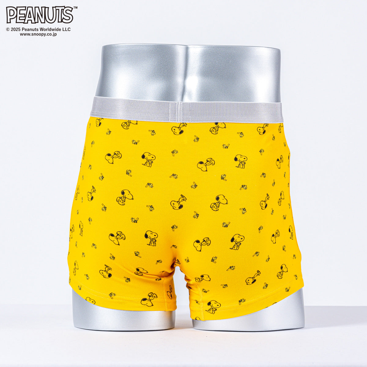 ピーナッツ PEANUTS ピーナッツボクサー/25F/スヌーピー&ウッドストッ 【返品不可商品】 （イエロー） イエロー