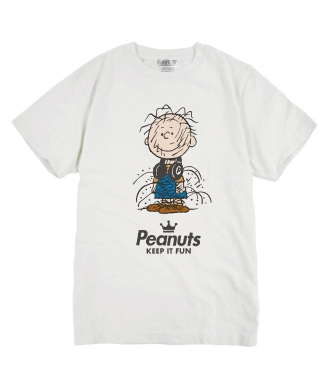 ピーナッツ PEANUTS ピッグペン スヌーピー Tシャツ 半袖 スヌーピー 友達 SNOOPY グッズ キャラクター 登場 人物 Pigpen,ホワイト
