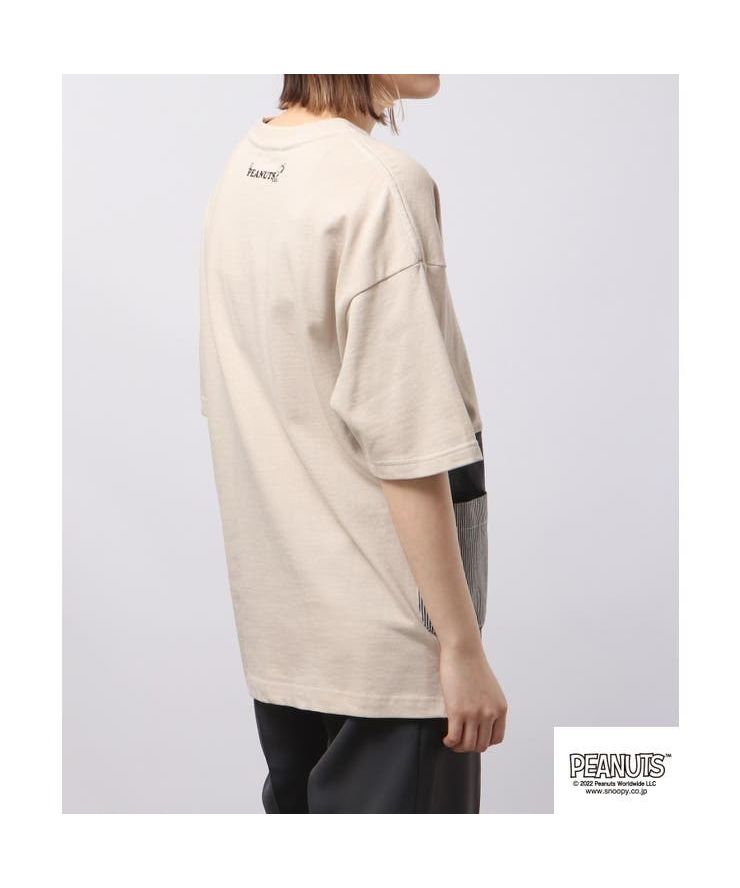PEANUTS PEANUTS Snoopy T-shirt Top Printed Drop Shoulder SNOOPY PEANUTS S M L