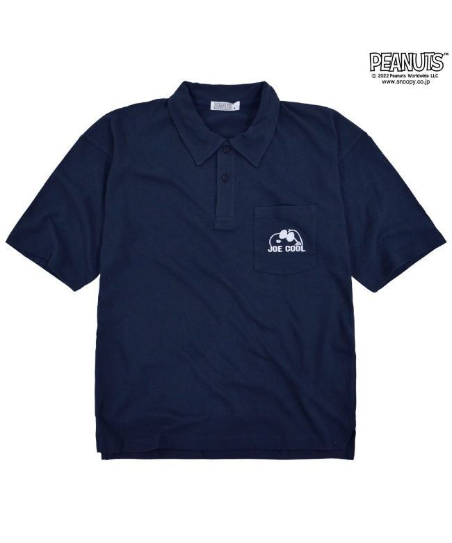 Peanuts PEANUTS Snoopy Polo Shirt Oversized PEANUT Short Sleeve Print Embroidery M L LL