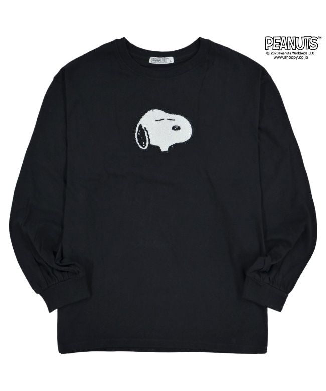 Peanuts PEANUTS Snoopy Olaf T-shirt Long Sleeve Balloon Silhouette Embroidery SNOOPY PEANUTS