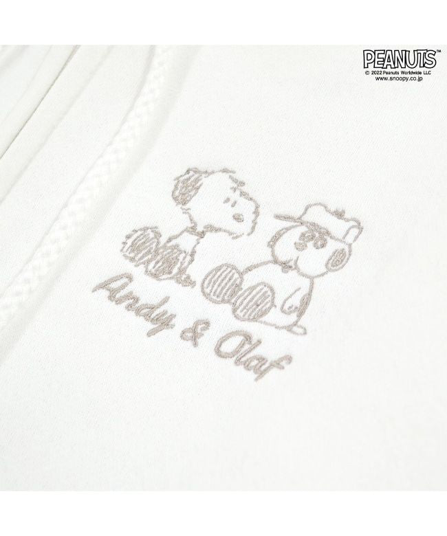 ピーナッツ PEANUTS スヌーピー オラフ アンディ 裏起毛 スウェット パーカー 刺繍 プリント 兄弟 SNOOPY PEANUTS M L LL