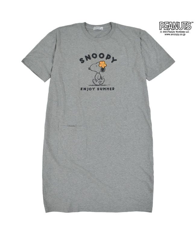 Peanuts PEANUTS Snoopy T-shirt BIG Tops Short Sleeve Women's Print SNOOPY PEANUTS