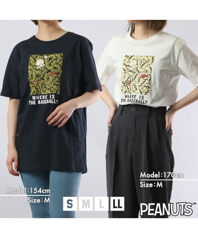 PEANUTS PEANUTS 史努比 查理布朗 T恤 短袖 印刷 SNOOPY PEANUTS