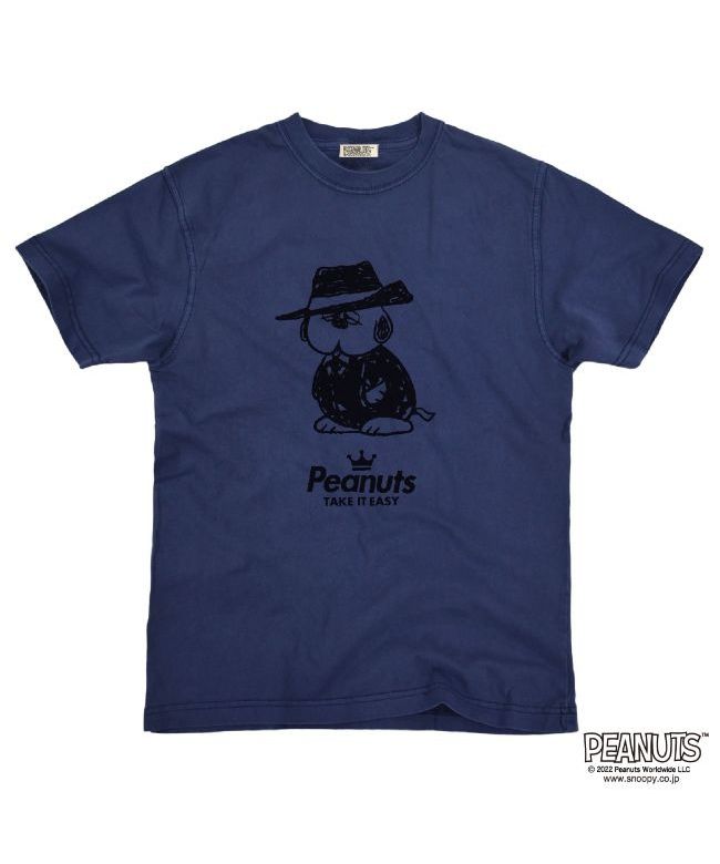 ピーナッツ PEANUTS オラフ 黒服 スーツ 半袖 Tシャツ 当店 限定 デザイン スヌーピー SNOOPY ピーナッツ カジュアル アメカジ プリント S M L LL 3L 4L