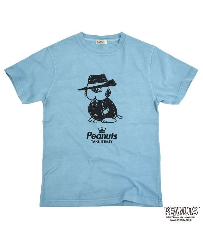 ピーナッツ PEANUTS オラフ 黒服 スーツ 半袖 Tシャツ 当店 限定 デザイン スヌーピー SNOOPY ピーナッツ カジュアル アメカジ プリント S M L LL 3L 4L