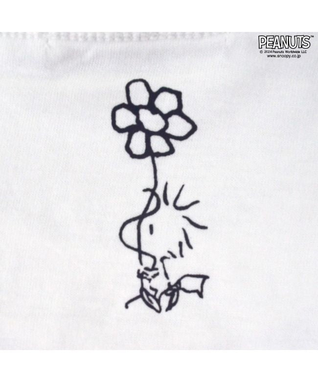 ピーナッツ PEANUTS スヌーピー Tシャツ ノースリーブ トップス プリント ウッドストック 夏 SNOOPY PEANUTS