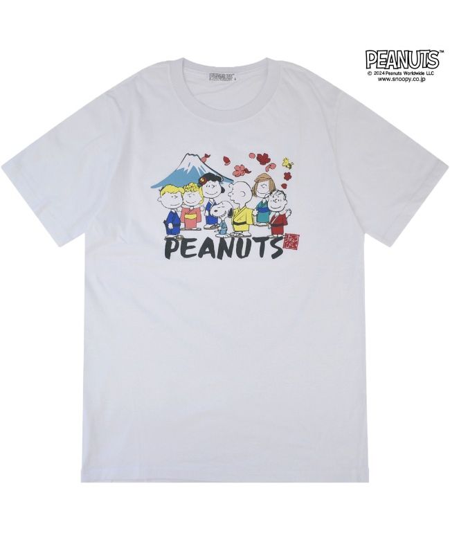 PEANUTS PEANUTS Snoopy T-shirt Short Sleeve Top Japanese Pattern Print PEANUTS PEANUTS Snoopy T-shirt Short Sleeve Top Japanese Pattern Print