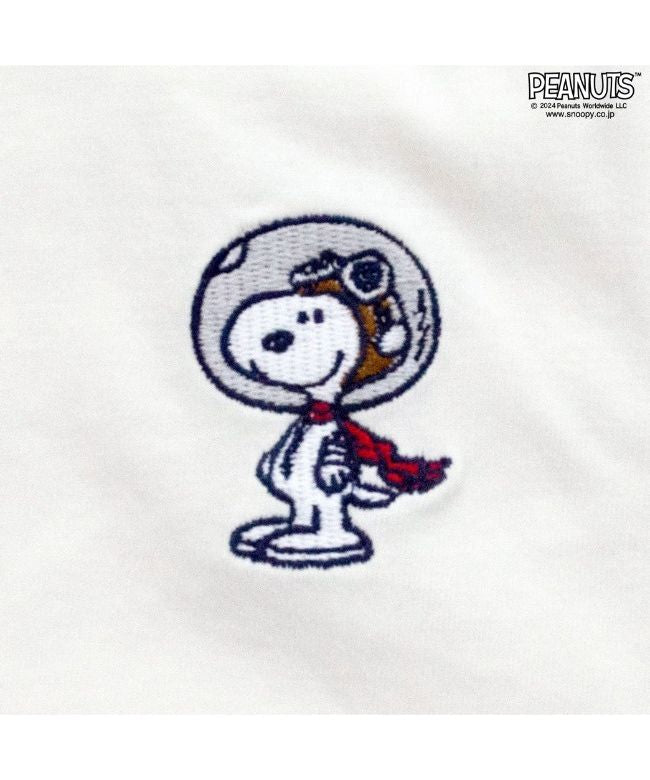ピーナッツ PEANUTS スヌーピー ワンポイント シンプル 刺繍 半袖 SNOOPY PEANUTS （A-杢グレー） A-杢グレー
