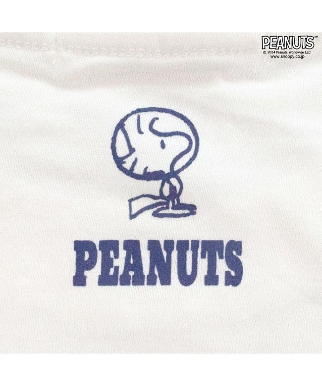 ピーナッツ PEANUTS スヌーピー ワンポイント シンプル 刺繍 半袖 SNOOPY PEANUTS （A-杢グレー） A-杢グレー