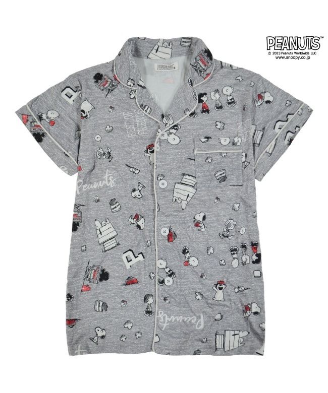 PEANUTS PEANUTS Snoopy Short Sleeve Shirt Pants Tops Bottoms Pajamas Set loungewear Roomwear SNOOPY PEANUTS