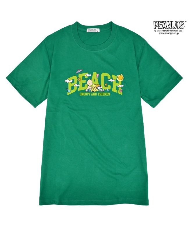 Peanuts SNOOPY T-shirt Short Sleeve Print SNOOPY PEANUTS LL L Orange