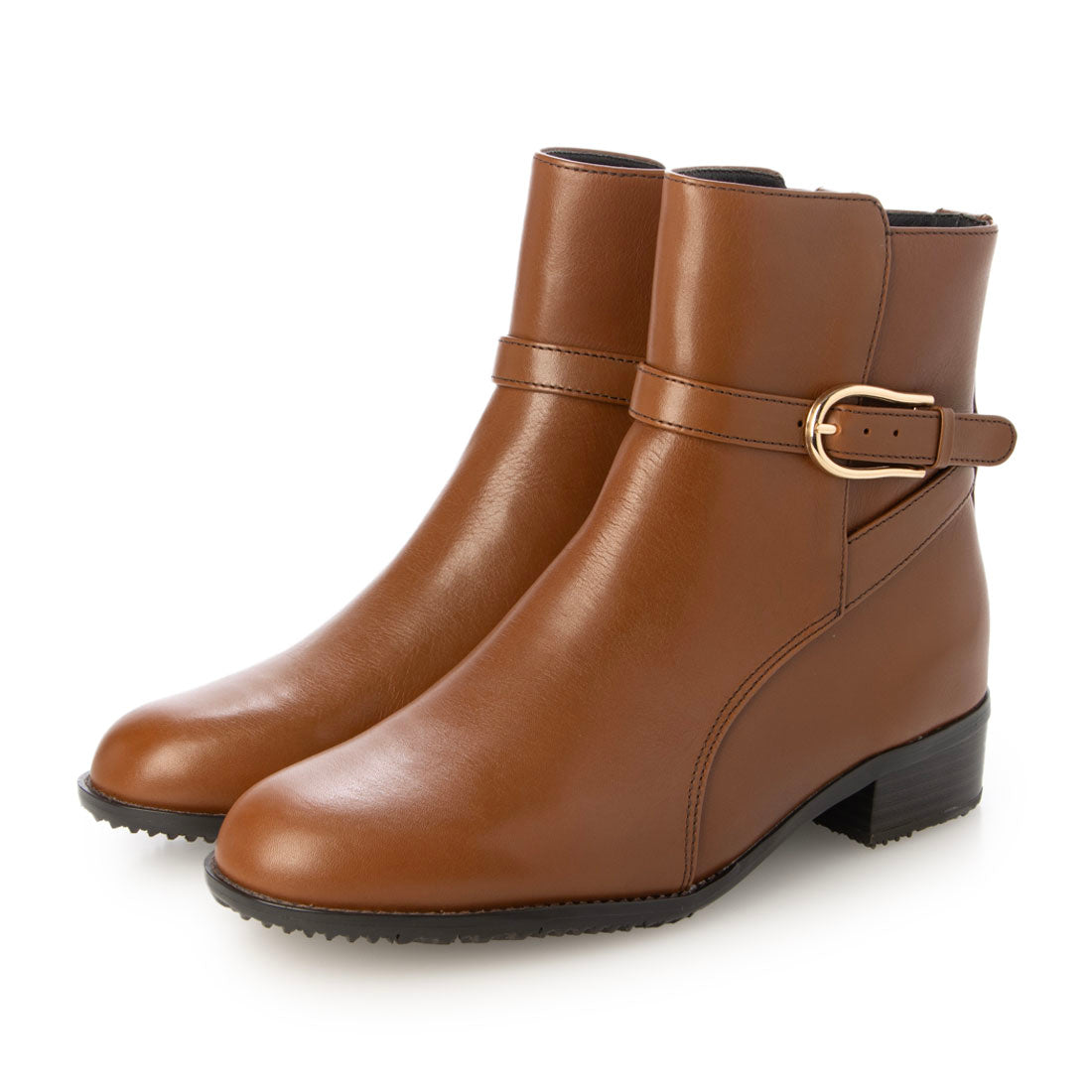 ペリウィンクル periwinkle 本革ベルトデザイントラッドブーツ （ブラウン） ブラウン