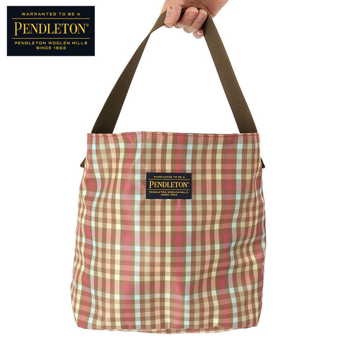 ペンドルトン PENDLETON GINGHAM ONEHANDLE BAG BRN [PDT-000-251027] （BRN） BRN