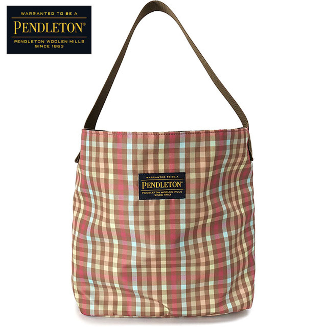 ペンドルトン PENDLETON GINGHAM ONEHANDLE BAG BRN [PDT-000-251027] （BRN） BRN