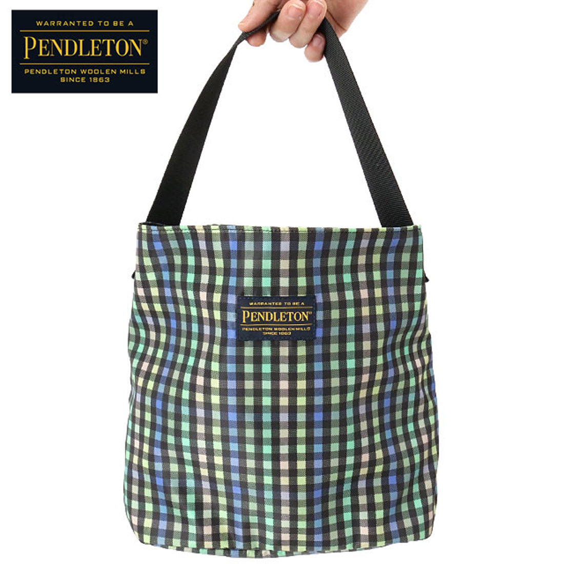 ペンドルトン PENDLETON GINGHAM ONEHANDLE BAG BLK [PDT-000-251027] （BLK） BLK