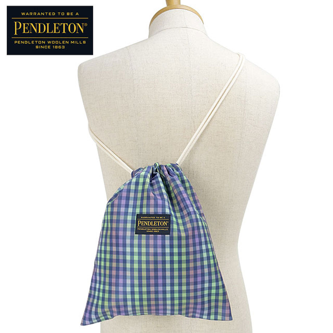 ペンドルトン PENDLETON GINGHAM SHOULDER DRAWBAG NVY [PDT-000-251026] （NVY） NVY