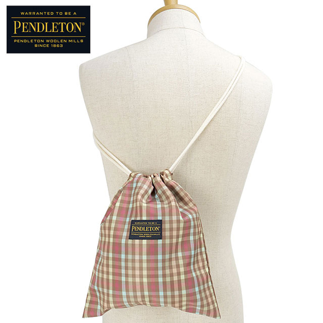ペンドルトン PENDLETON GINGHAM SHOULDER DRAWBAG BRN [PDT-000-251026] （BRN） BRN