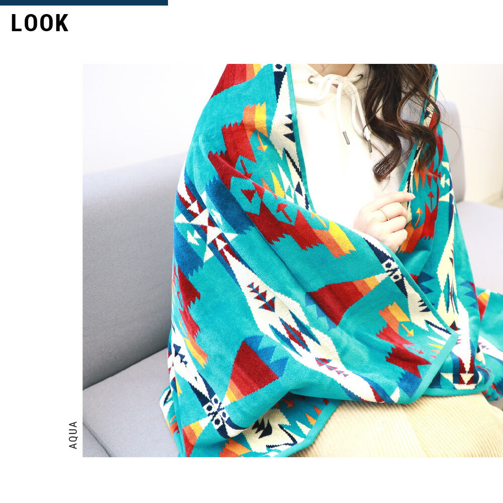 Pendleton Pendleton XB218毛巾毯浴巾Jacquard浴巾毯子毯子露營營地