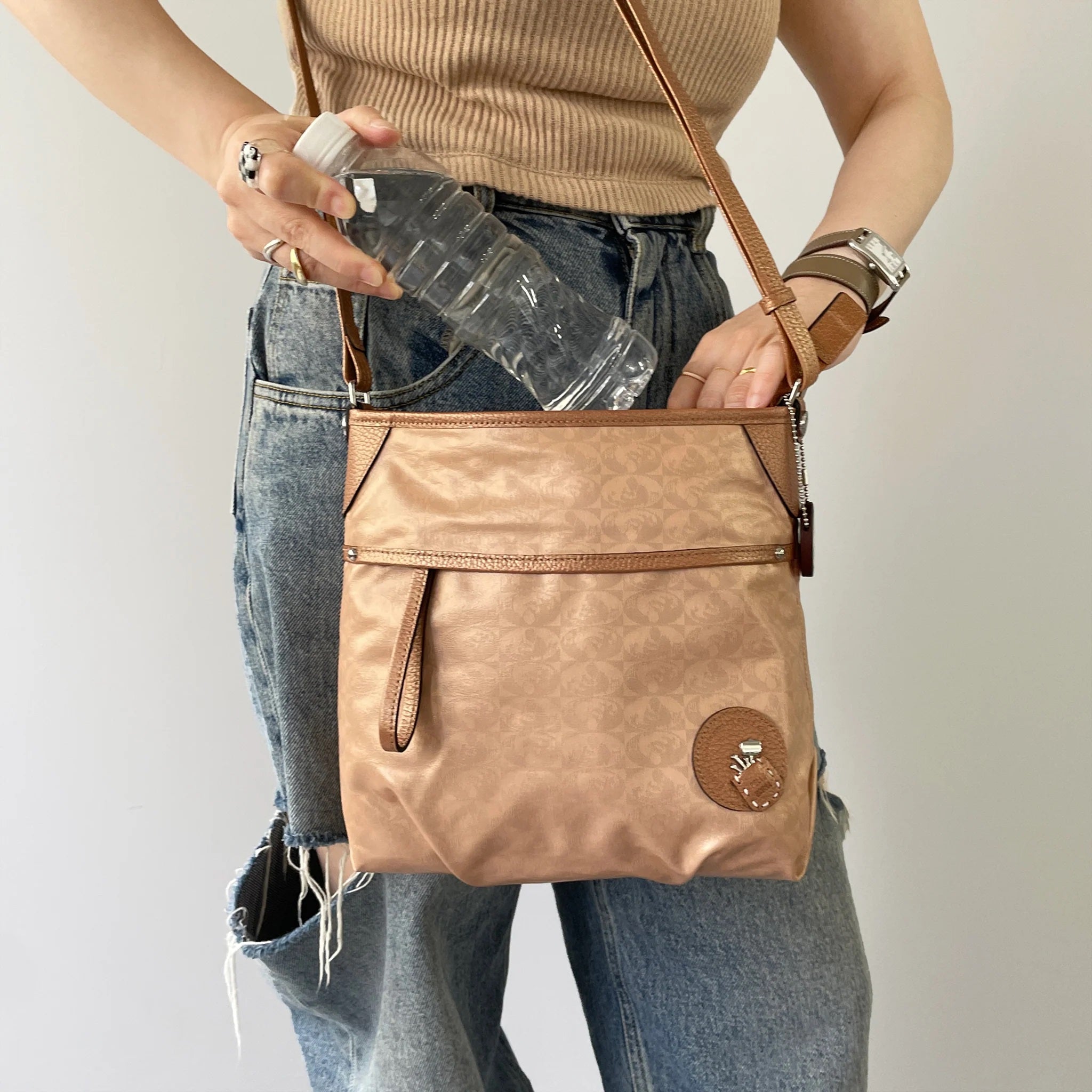 ペレボルサ PELLE BORSA 「アライブ」ショルダーバッグ（ネイビー）日本製 ネイビー