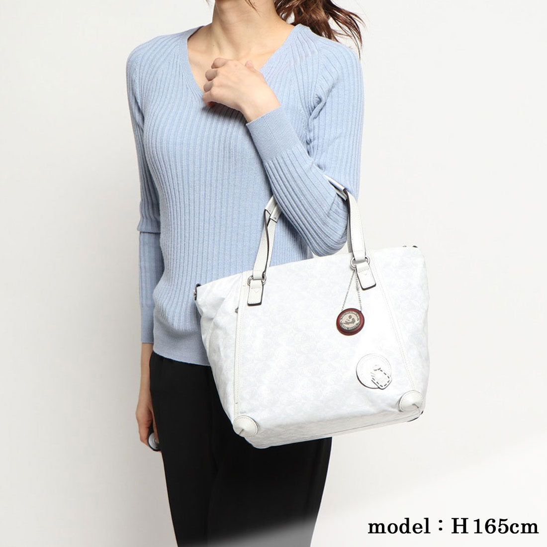 ペレボルサ PELLE BORSA 2wayトート （ホワイト） ホワイト