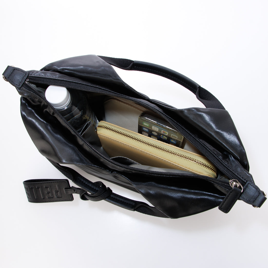 ペレボルサ PELLE BORSA 2WAYハンドバッグ （ブラック） ブラック