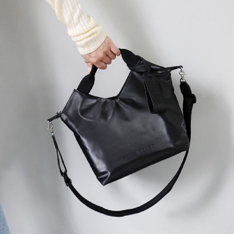 ペレボルサ PELLE BORSA 2WAYハンドバッグ （ブラック） ブラック