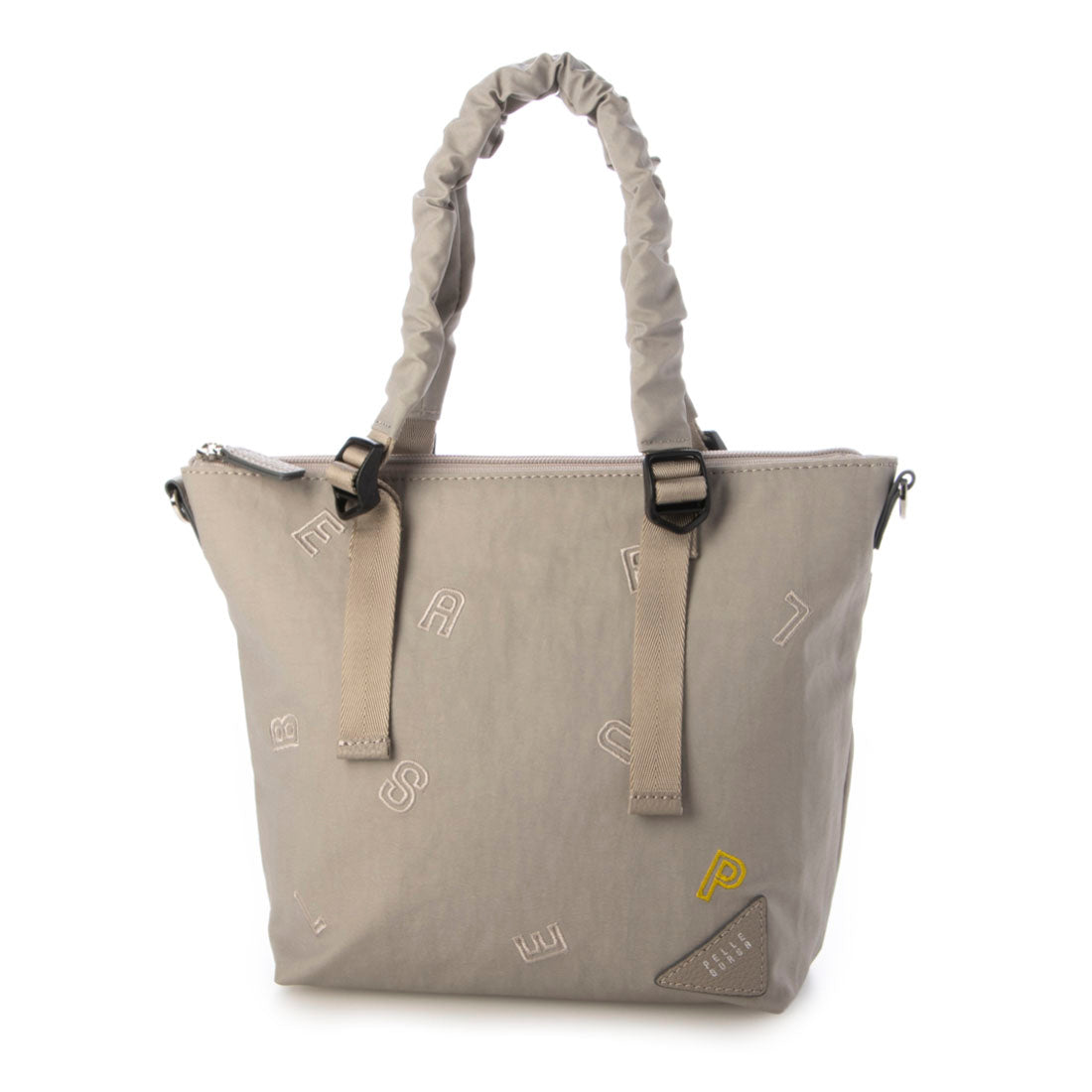 ペレボルサ PELLE BORSA 2WAYハンドバッグ （ライトグレー） ライトグレー
