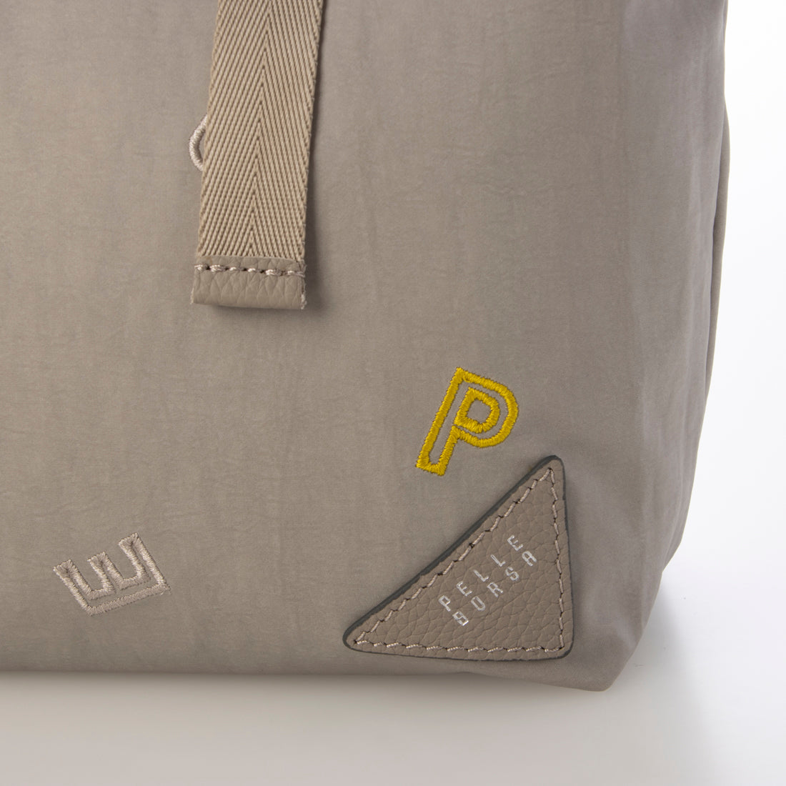 ペレボルサ PELLE BORSA 2WAYハンドバッグ （ライトグレー） ライトグレー