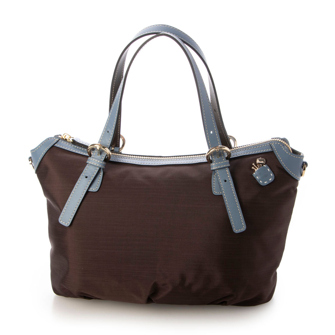 ペレボルサ PELLE BORSA 2WAYハンドバッグ （チョコブルー） チョコブルー