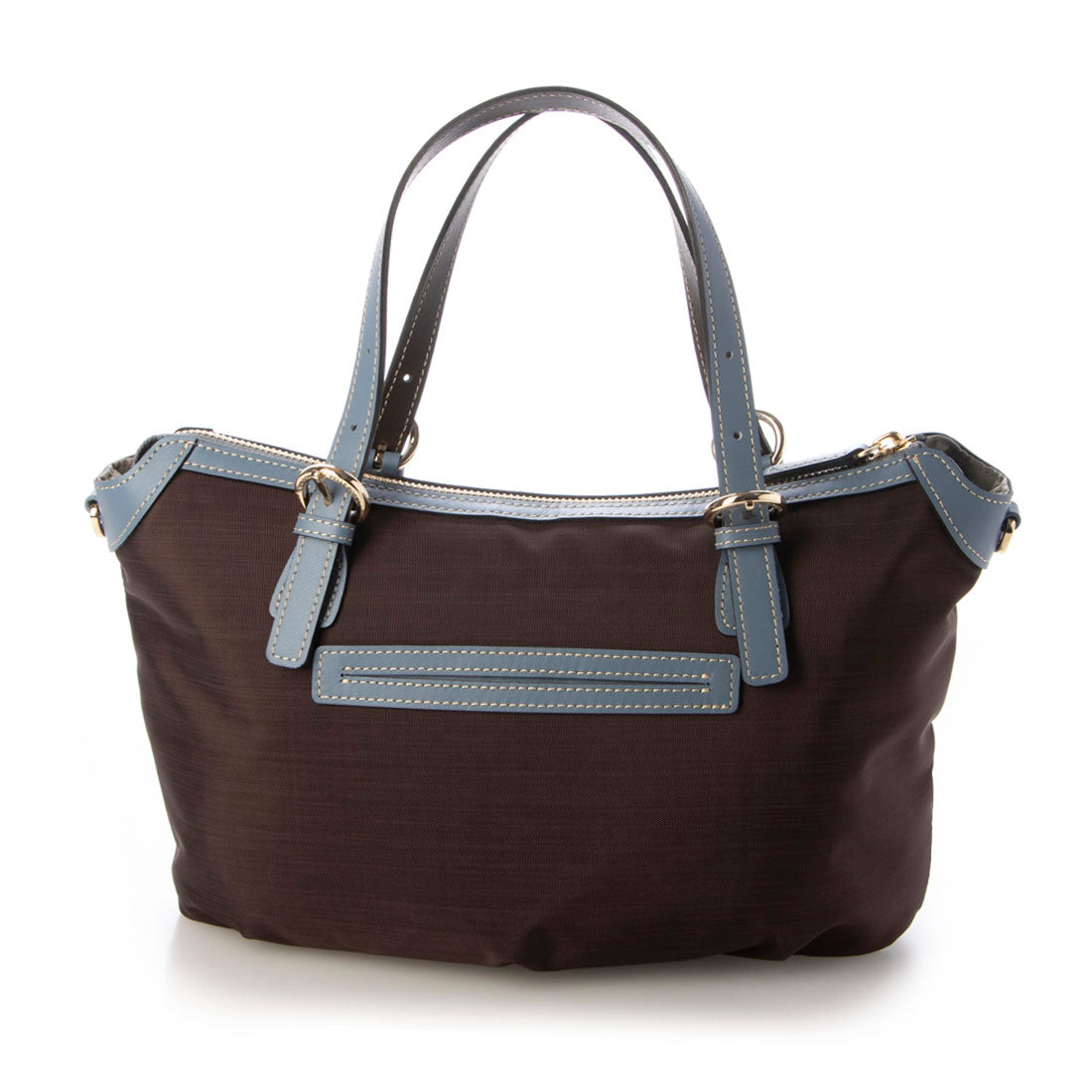 ペレボルサ PELLE BORSA 2WAYハンドバッグ （チョコブルー） チョコブルー