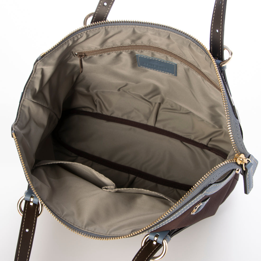 ペレボルサ PELLE BORSA 2WAYハンドバッグ （チョコブルー） チョコブルー