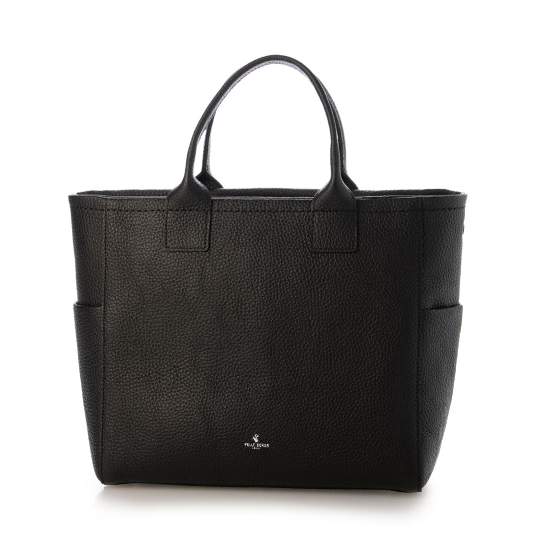 ペレボルサ PELLE BORSA 「レネット」ミディアムトート （ブラック） ブラック