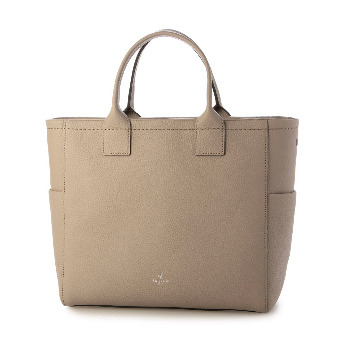 ペレボルサ PELLE BORSA 「レネット」ミディアムトート （グレージュ） グレージュ