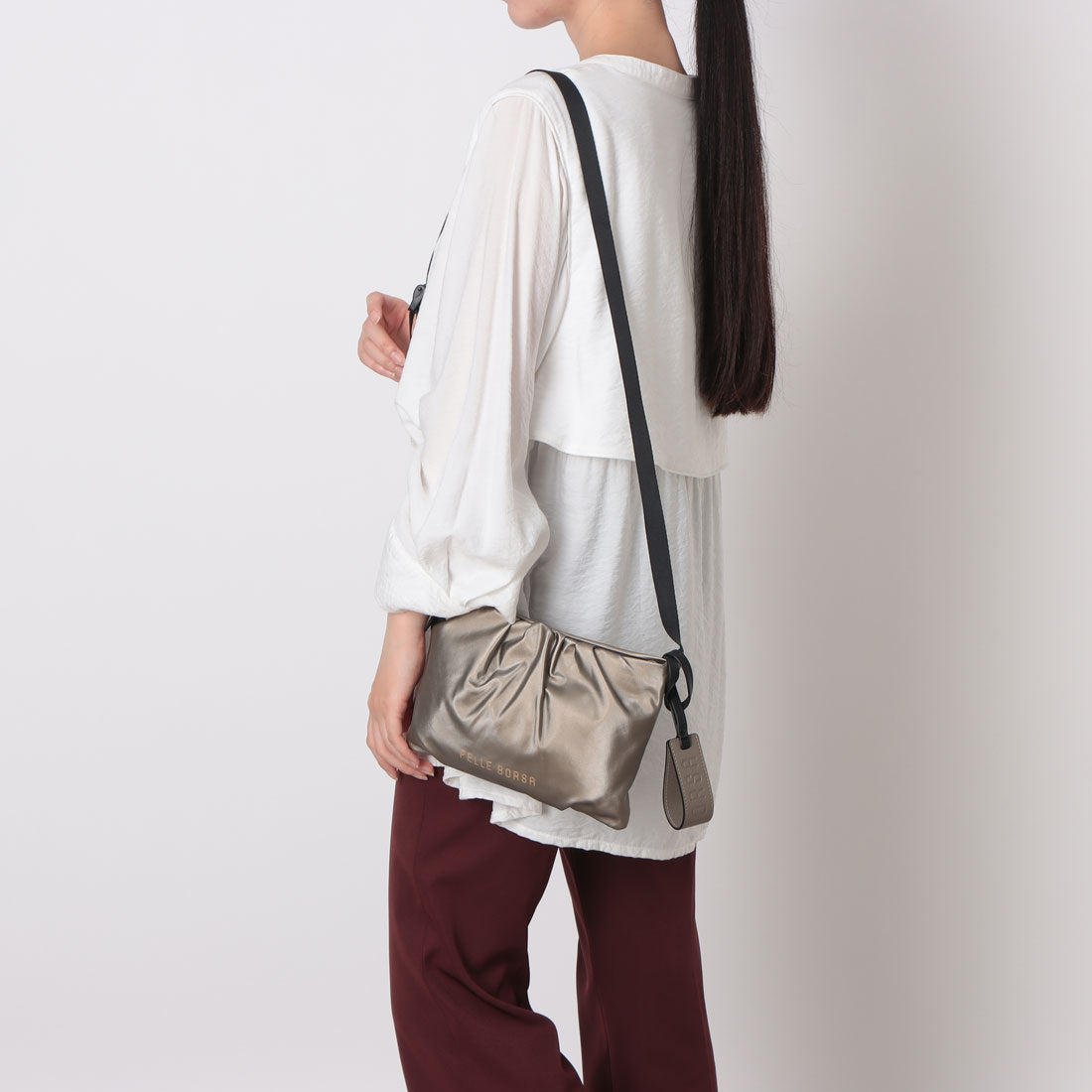 ペレボルサ PELLE BORSA ショルダーバッグ （アイボリー） アイボリー