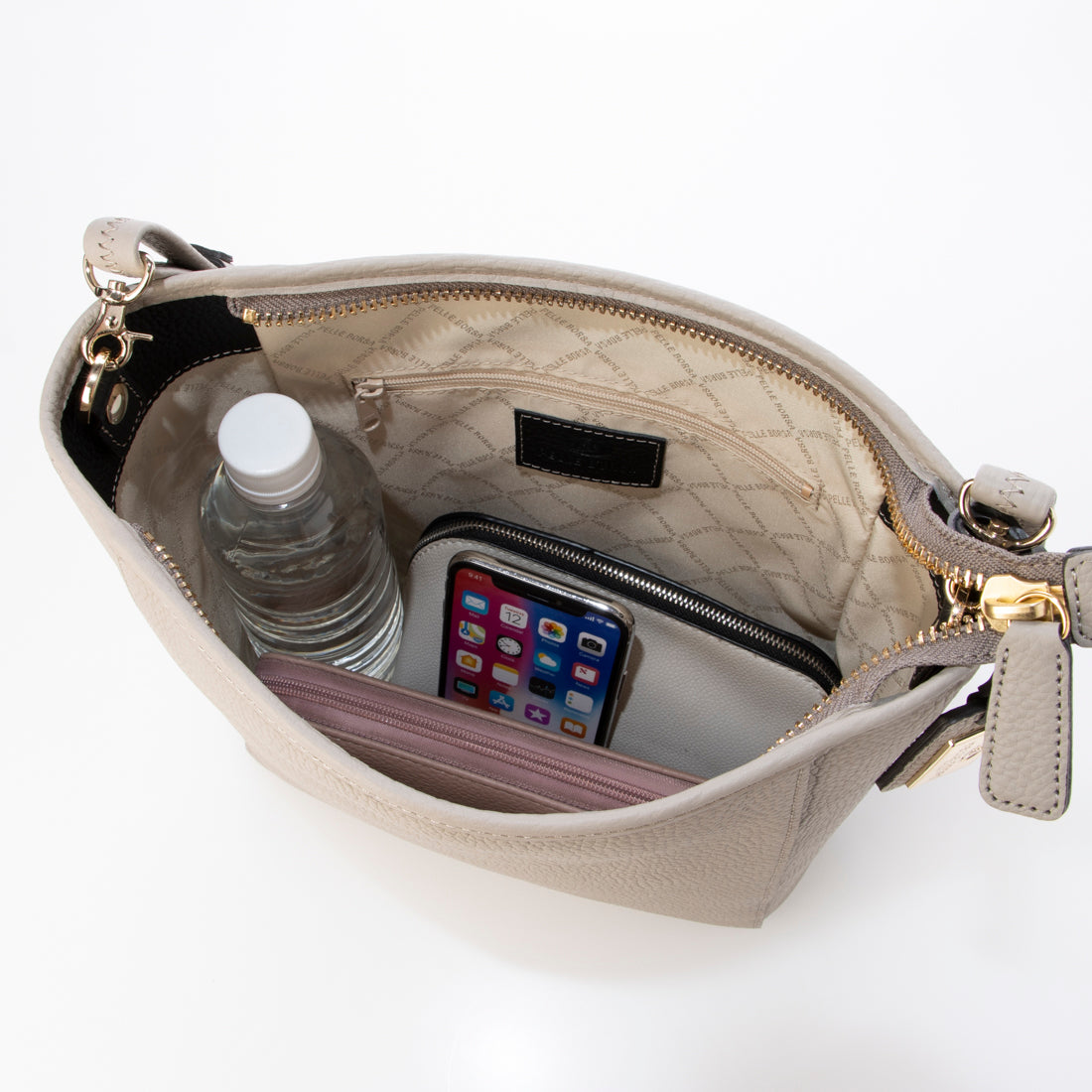 ペレボルサ PELLE BORSA ショルダーバッグ （グレージュ） グレージュ
