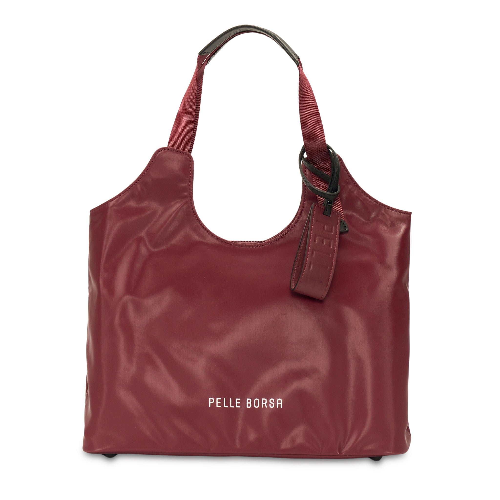 ペレボルサ PELLE BORSA 「チアーズ」A4トートバッグ （マルーン） マルーン