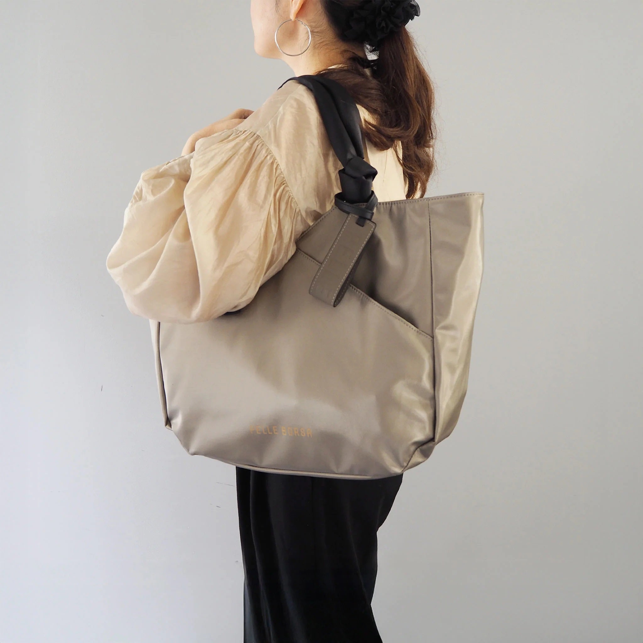 ペレボルサ PELLE BORSA 「チアーズ」トートバッグ （トープ） トープ