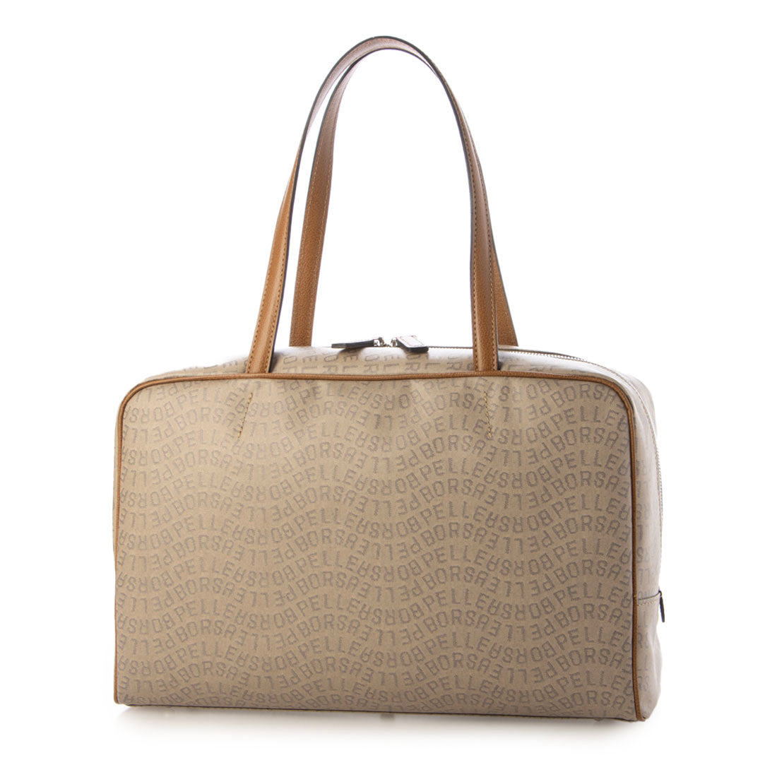 ペレボルサ PELLE BORSA ミディアムボストン Grise （キャメル） キャメル